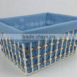 100% Handmade Braided Rope Set Decorative Storage Basket Basket thumbnail-2