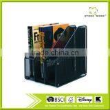 3 Compartments Metal Mesh Collection Magazine and Literature Rack thumbnail-1