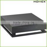 Bamboo Black Square Crate Riser Tabletop Food Display Homex BSCI/Factory thumbnail-1