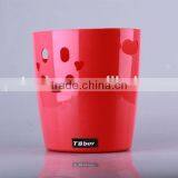 Hollow Out Smiling Face Plastic Trash Can Household Garbage Can/Rubbish Bin thumbnail-2