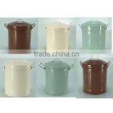 Outdoor Galvanized Metal Garbage Can Trash Can Waste Bin thumbnail-2