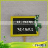 Decorative Painted Green Natural Bamboo Flower Pot Stick and Pendant thumbnail-6