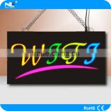 New innovative products acrylic panel led letters alphabet board / led open resin sign board shop mane board design