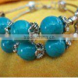 Tibetan Silver Turquoise Bangles thumbnail-1