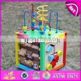 2017 New Design Multi-function 5 in 1 Kids Wooden Bead Roller Coaster W11B137 thumbnail-1