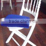 White Banquet Wedding Folding Napoleon Chair thumbnail-2