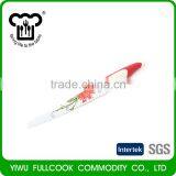 Industry Leader Red Flower Pattern Bread Meat Fruit Vegetable Paring Knife Set thumbnail-2