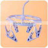 C215 Drying Clothes Plastic Hanger With Clips Ellipse Shape thumbnail-4