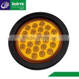 24V LED Tail Lights Stop Turn Tail Signal Light for Truck Trailer Taillight Round thumbnail-1