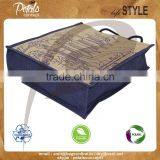PP Laminated Three Bottle Jute Wine Bag Rope Handle thumbnail-4