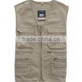 New 2017 Man Clothes Quick Drying Multiple Pockets High Quality Casual Male Vest Hunting and Fishing Vests for Men thumbnail-1