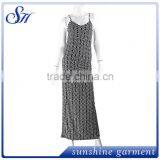 Summer Long Dress Sleeveless Women's Dresses Custom 92%Polyester 8%Spandex thumbnail-1