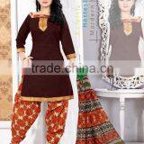 Patiala Readymade Designer Printed Suits thumbnail-1