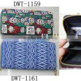 Fashion Hot Popular Lady Cotton Around Geometrical Zipper Wallet thumbnail-1