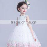 Hot Sale White Gown Tulle Yarn Flower Girl Kids Dresses thumbnail-3