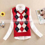 Child Sweater as School V-neck Uniformv Pullover Sweater thumbnail-4