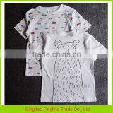 Age 1-7 Years White Baby Kids Printed T-Shirts 100% Cotton thumbnail-1