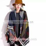 The New Bump Color Bevel Thickening Tassel Burrs Scarves Cloth Grid and Long Big Shawl thumbnail-4
