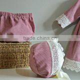 Lace Christmas Dresses Mother Daughter Matching Dress Baby Girl Frocks With Baby Bloomers thumbnail-4
