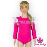 Solid White Color Baby Romper Infant Shoulder Lace Trim Romper Clothes Knit Cotton Baby Romper Wholesale thumbnail-2