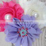 Boutique Handmade Sparkle Pearl Headband Rhinestoned, Baby Headbands Wholesale thumbnail-4