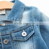 Solid Color High Quality Boys Kids Denim Jacket thumbnail-4