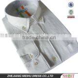 2016 Pick Stitch Saddle Stitch Button Down Collar Men's Contrat Color Linen Dress Shirt thumbnail-1