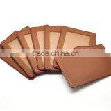 Coffee Horizontal Leatheroid Business Credit ID Card Badge Holders For Wholesale thumbnail-2