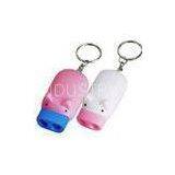 Small Printed Led Flashlight Custom Solar Key Chains / Keyring for Promotional Gifts