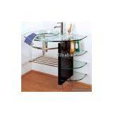 Sell Glass Basin With Glass Bedplate and Stainless Steel Towel Rack thumbnail-1