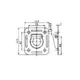 Steel Lock Ring, Lashing Ring, D Ring, Truck Parts GL-14136 thumbnail-3