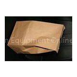 Brown Logo Printed Customized Paper Bags , Take Away Stand Up Bag
