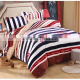 100% Polyester flannel 4PCS Blanket Set Bedding Set