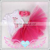 2015 baby girls cotton romper baby birthday clothing ,christmas outfits