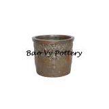 Black clay pot _ hight fire pot- darkclay