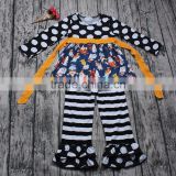 Best sale bulk wholesale western girls fall outfits polka dots and stripes match clothing