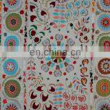 Wholesale New Design White Base Suzani Hand Embroidered Wall Hanging Tapestry thumbnail-3
