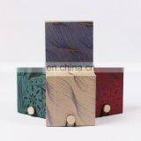 2017 Classical Cotton Jewelry Packaging Bangle Box With Wood Button thumbnail-1