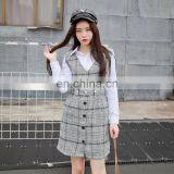 2015 Women New Sexy Fashion Wool Vest Dress , Wholesale Simple Lattice Fashion Dress thumbnail-5