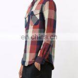 Red and Navy Checked Cotton Flap Pocket Shirt From W.W.S 100% Cotton Shirt. thumbnail-2
