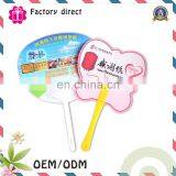 Round Shape Advertisement Plastic Decorative Custom Hand Fans thumbnail-1
