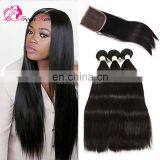 Virgin Wholesale Brazilian Hair Hair Extension Human Hair 3 Bundles With Closure thumbnail-1