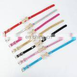 High-grade PU Collar Rhinestone Bow Pet Collar thumbnail-7