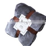 Ready To Ship Custom Logo Soft Warm Winter Thick Throw Fleece Flannel Blanket