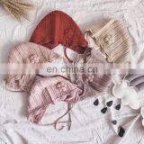 Baby Hat Korean Autumn and Winter Models Children's Warm Knitted Woolen Hat Girls Baby Cute Flower Pullover Hat Trend thumbnail-3