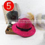 10colors 2021 New Fashion Adult Graffiti Hat Woman Wide Brim Jazz Fedora Hats for Women thumbnail-4