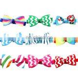 Fashion Skin-friendly Polyester Simple Pattern Pet Dog Bow Tie Collar Adjustable thumbnail-4