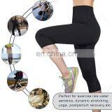 Women Sauna Yoga Pant Capris Fat Control Sweat Legging With Waist Trainer Belt Hot Sweat Pants thumbnail-3