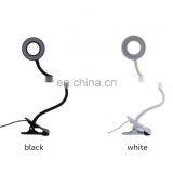 USB Powered Brightness Adjustable Eye Protection Learn Clip Black Table Lamp thumbnail-7