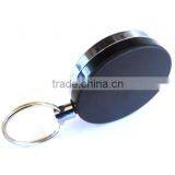 Gift Idea 2" Pull Reel Key Chain Keychain w 38" Retractable Cable Cord US SELLER thumbnail-3